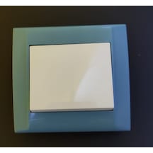 Makel Defne Anahtar Pastel Mavi Çerçeveli