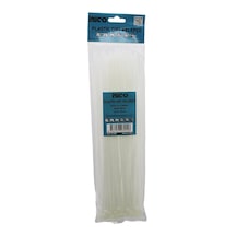 İbico İ13-010 Cırt Kelepçe 3.6x300mm 100 Adet Beyaz Plastik Kablo Bağı - 10'li Paket Diğer