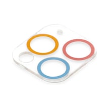 İphone 11 Pro Max Renkli Kamera Lens Koruma Cam - Pembe-mavi