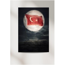 Türk Bayrağı 33x48 Poster Duvar Posteri  + Çift Taraflı Bant