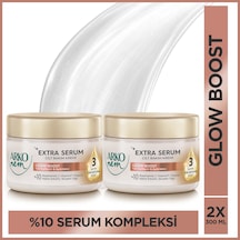 Arko Nem Extra Serum Glow Boost Ton Eşitleyici & Aydınlatıcı Cilt Bakım Kremi Skualen Yağlı 2x300 Ml