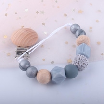 Adet Bebek Silikon Emzik Zinciri Bebek Diş Kaşıyıcı Zinciri Anti-damla Silikon Bebek Diş Kaşıyıcı Boncuk Zincir Çocuklar Hediye Şeffaf