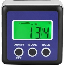 Pazly 3 Düğme Mini Hassas Manyetik Dijital Eğim Kutusu / Eğim Ölçer / İnklinometre Mavi Diğer