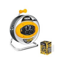 2110 20 Metre Metal Makaralı Uzatma Kablosu 3x2,5 Kablo