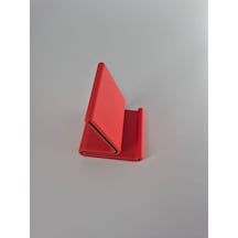 Şık Tasarımlı Telefon Standı, Masaüstü Uyumlu, 3d Baskı, Pembe