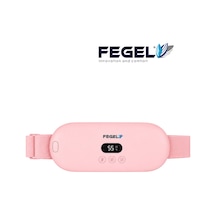 Fegel FG-N04 5 Kademe Isıtmalı Titreşimli 4000 mAh Şarjlı Bel-Karın Masaj Kemeri Pembe