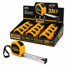 12 Adet 3mt X 16mm Otomatik Çelik Şerit Metre Stoplu 0 - 300 MM