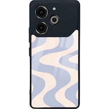 Tecno Pova 6 Pro Wave Efect Tasarımlı Glossy Telefon Kılıfı Çok Renkli