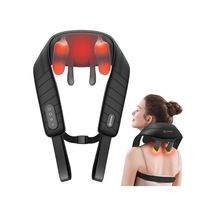 Rahat Shiatsu Boyun Ve Omuz Masaj Aleti, Isı Ve Titreşim Özellikli Kablosuz 3d Boyun Ve Sırt Masaj Aleti, Şarj Edilebilir Masaj Yastığı, İdeal Hediyeler