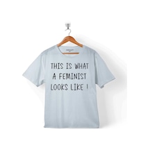 Thıs Is What A Femınıst Looks Loke Güçlü Kadın Çocuk Tişört 001