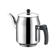 430 Paslanmaz Çelik Kahveci Demlik 1800ml 2 No Gri