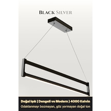 Orion Silver Lineer Led Sarkıt Avize Kumandalı Dim Edilebilir Yukarı & Aşağı Işık Doğal Işık