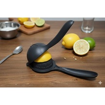 Siyah Mat Tasarım El Tipi Limon Ve Portakal Sıkacağı Tohum Ve Posasız Kolay Sıkım Döküm Diğer