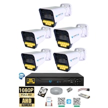 5 Kameralı Set - 500 Gb Hdd, 9 Led Gece Görüşlü Full Hd Kamerası