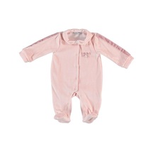 Dear Enika Monaroza Kız Bebek Omuz Detaylı Pembe Bebek Tulum 7578 001