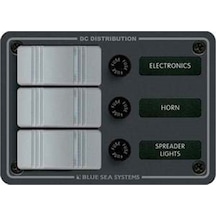Blue Sea Systems Su Geçirmez 3'Lü Switch Sigorta Paneli