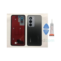 Xiaomi Redmi 15 5g Siyah Kamera Camlı Arka Cam Batarya Pil Kapağı Telefon Arka Kapak