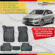 Mercedes B Serisi Paspas Araca Özel W246 Kasa 2011-2018 Derin Havuzlu Paspas Bosse North Serisi