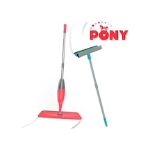 Pony Süper 2'li Somon Sprey Mop Paspas Teleskopik Saplı Cam Sileceği
