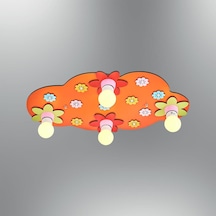 Özcan Aydınlatma 4802-5 Çiçek Kırmızı Armatür Çocuk Odası