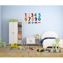 Duvar Süsü Sticker 2 Adet Rakamlı Desen Pvc 48x33x0,5cm
