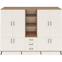 Hyperion Dolap 11 Raflı 3 Çekmeceli 8 Kapaklı 220x44x163 Çam-ayta Çam-aytaşı
