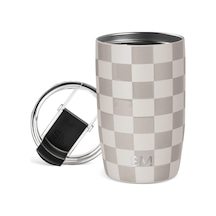 Simple Modern Kapaklı Seyahat Kahve Kupası Bardak Yeniden Kullanılabilir Yalıtımlı Paslanmaz Çelik Soğuk Demleme Buzlu Kahve Fincanı Termos Kadın Erkek Ona Hediyeler Voyager Koleksiyonu 12 Oz Açık Beyaz