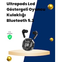 Bluetooth 5.3 Kablosuz Kulaklık 30mm Sürücü Led Ekranlı Mikrofonlu Diğer