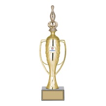 Odak Kupa - Figürlü Kupalar - Bowling / Labut Figürlü Kupalar Fg-026 B - 38 Cm Altın - Beyaz