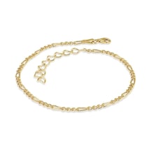 Figaro Gümüş Halhal Gold Gümüş