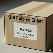 56x20 Mt Termal Pos Rulosu 450 Adet - 1 Koli Yüksek Kaliteli Yazarkasa Rulosu