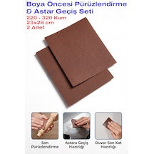 220-320 Kum Tabaka Zımpara 23x28 Cm 2 Adet Boya Öncesi Astar Geçiş Seti