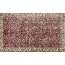 Gerçek El Dokuma Eskıtme Vıntage Halı 144 X 235 Cm 9591