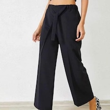 Bav Butik Ayvitrin Kadın Kemerli Double Paça Pantolon