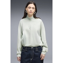 Puma Pumatech Sense Kadın Yarım Fermuarlı Sweatshirt Creme De Mint