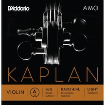 D'Addario Kaplan Amo Series Violin String Ka312 4/4L Aluminum Wou