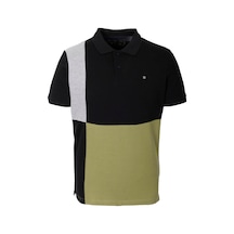 Erkek Polo Yaka Tişört Siyah Slim Fit Ribanalı Kol Garnili T-shirt Ncs Jeans 1165-siyah Siyah