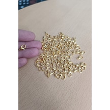 Papağan Takı Klipsi Gold 50 Adet 502 Gold Sarı Renk Papağan Klips Kolye Bileklik Kancası