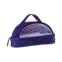 Tr Navy Blue Lightning Parlak Kumaş Detaylı Lacivert - Pembe Kız Çocuk Kalem Çantası/kalemlik - K1866 Genel