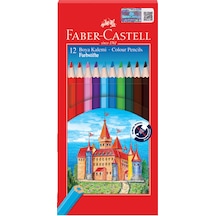 Faber-Castell Karton Kutu Renkli Boya Kalemi, 12 Renk, Yumuşak ve Canlı Renkler, Kolay Açılır