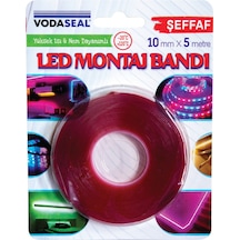 Vodaseal Vhb Isı & Nem Dayanımlı Led Montaj Bandı Şeffaf 10mmx5m