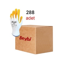 Beybi Pn7 Sarı Polyester Örme Nitril Eldiven 288 Çift