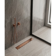 40 Cm Rose Gold Duş Izgara Kanalı / Yer Süzgeci 1