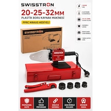 Swisstron Swsecokı2033 Plastik Boru Kaynak Seti 2000w Pprc 20/25/32 Mm Pafta Isı Ayarlı Metal Çanta