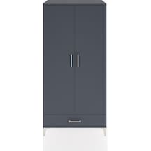 Hyperion Dolap 2 Raflı Tek Çekmeceli Tek Askılı 88x44x182 Ant... Antrasit
