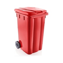 Şenyayla Çöp Kovası Bahçe Çöp Konteyneri 240 Lt Kırmızı