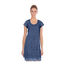 Bulalgiy Kadın Mavi Dantelli Elbise - Bga003794Ts