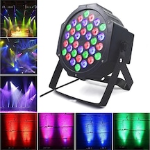 Sese Duyarlı Rgb Led 1 Watt 36x3 Led Par Sahne Işığı-parti,disko,restoran,bahçe,park Düğün Işıkları