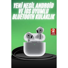 Yeni Nesil Bluetooth Kulaklık Beyaz Çhassasiyet Cevaplayabilen Kablosuz