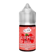 Likit Kırmızı Doğal Gıda Boyası 35 G Bitkisel Kaynaklı, Pasta Ve Tatlılar İçin Katkısız Sıvı Renk Boyası
